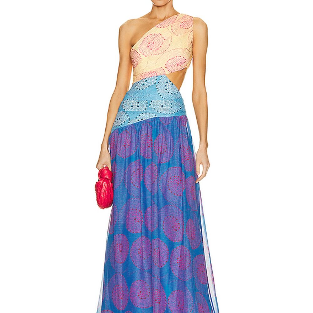 NEW Staud One-Shoulder Ashlyn Dress (Size: 0)